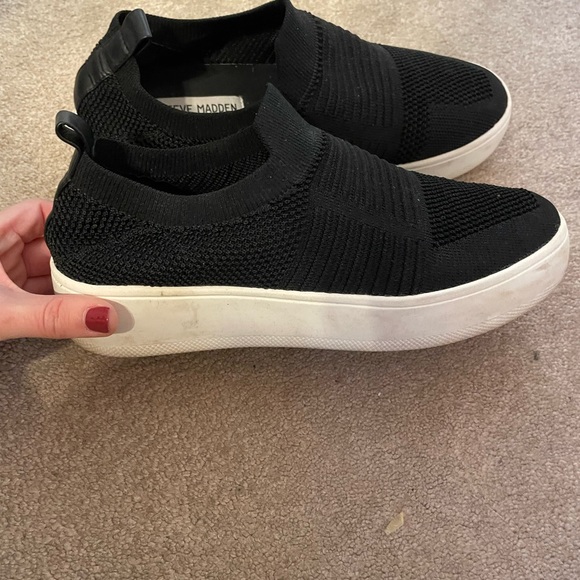 Steve Madden Black Platform Shoes 7.5 - Picture 4 of 4